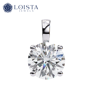 Factory Wholesale Fine Jewelry Lab Diamond Custom Pendant 2ct <b>D</b>/VS1 Pear Lab Diamond 10k Solid Gold <b>Necklace</b> Women for Wedding - Product Image 3
