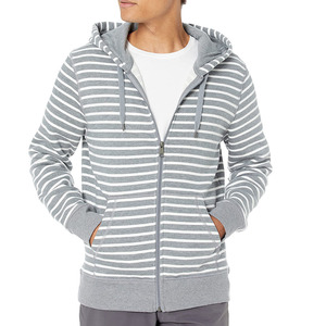 Sajjawal Zipper-Up Regular Fit 100% Cotton Fleece 400g Heavyweight Solid Eco-Friendly Windproof <b>Waterproof</b> Winter Mens Hoodie - Product Image 2
