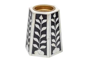 Porta Incienso MOP |   Taza de Latón con Incrustaciones de Piedras Semipreciosas y Diseño Floral |   Artículo de Fragancia para el Hogar al por Mayor - Product Image 1