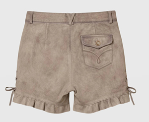 Auténticos Pantalones Cortos de Cuero Bávaro Premium, Traje Tradicional Alemán para Oktoberfest, Bordados, de Cuero Genuino, Unisex, ZASSON - Product Image 4