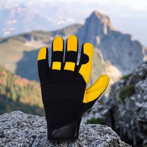 Guantes de Cuero para Mecánico, Duraderos, Antideslizantes, Transpirables, de Dedo Completo, Ligeros, de Alto Rendimiento, para Deportes y Senderismo - Product Image 1