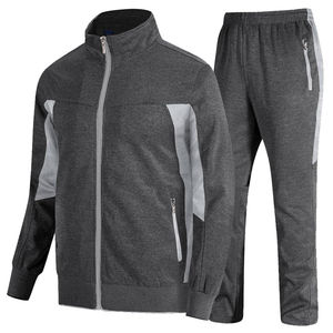Ensemble de survêtement d'été pour homme, haute qualité, coupe ajustée, pour la course et la gym, veste coupe-vent en polyester épais à manches longues - Product Image 4