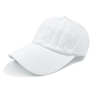 Gorra de Béisbol Blanca de 6 Paneles de Algodón, Unisex, Ajustable, de Color Sólido, Informal, para Adultos - Product Image 1