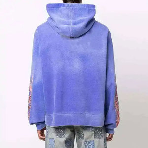 Casual Wear Custom Made Streetwear Heavy Weight Acid Hoodie Printed Graphic Sweatshirt Vintage Acid Wash Hoodie for Men - Product Image 5