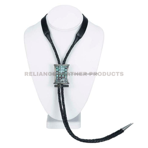 Cordon en cuir tressé noir de 3 mm pour la fabrication de pendentifs, cordon en cuir véritable pour collier - Product Image 1