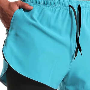 Pantalones Cortos Deportivos Casuales para Hombre, de Secado Rápido, Impermeables, Transpirables, Antiarrugas, Ecológicos, con Cierre de Cordón, para Actividades al Aire Libre - Product Image 2