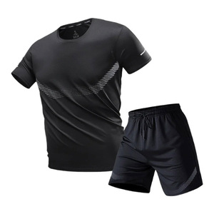 Ensemble T-shirt et short unisexe personnalisé, dernier design, 100% coton, décontracté, deux pièces, 240 grammes, imprimé, tricoté, pour hommes et femmes - Product Image 3