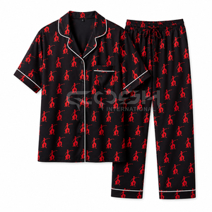 Pyjama pour femmes Cosh International, prix avantageux, Delta Sigma, ensemble 2 pièces, vêtements de nuit décontractés, respirant et léger. - Product Image 1