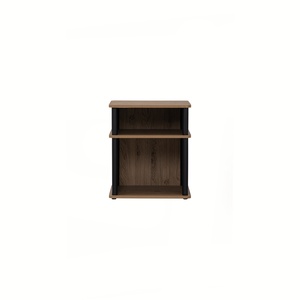Mid Century Modern Minimalist Nightstand with Open Storage <b>Shelf</b> Solid Wood <b>Bedside</b> Table for Modern Bedroom Accent - Product Image 3