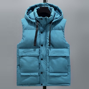 OEM personalizado hombres sin mangas soporte Reversible impermeable acolchado bombardero chaquetas/al por mayor Unisex abrigo de invierno de gran tamaño - Product Image 1