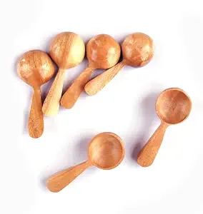 Cucharas de Madera Ecológicas, Juego de 2 Utensilios de Cocina para Preparación de Café y Té, Solo Lavar a Mano - FAIZA - Product Image 4