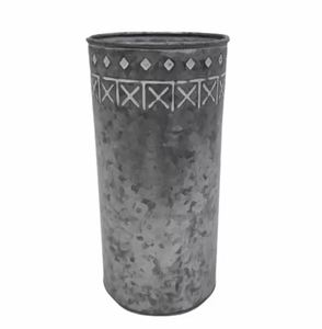 <b>Iron</b> Round Planter Galvanize Oxodise Tall Modern Pots usage for Home Decor Indoor & Outdoor Eco Friendly Planter & Pot - Product Image 6