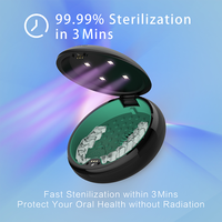 Étui pour appareil dentaire avec séchage par ventilateur, aromathérapie, élimination des odeurs, silicone de qualité alimentaire, couleur et logo personnalisables