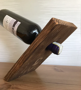 Soporte para Botellas de Vino de Madera, Forma de Media Luna, Soporte para Botellas de Madera Natural para Fiestas - Product Image 3