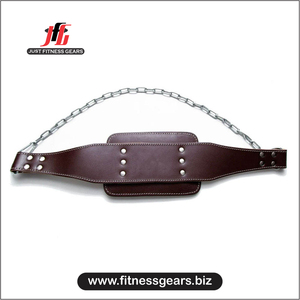 Ceintures de musculation en cuir de vachette de haute qualité avec chaîne, logo personnalisé, équipement de gym pour hommes et femmes JUST FITNESS GEARS, respirantes - Product Image 1