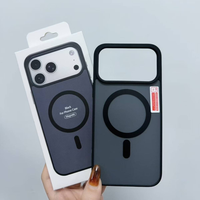 Coque de téléphone givrée antichoc premium avec recharge sans fil intelligente et robuste pour iPhone 17 16 15 Pro Max