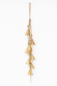 Ensemble de clochettes en métal au design moderne, 3 clochettes harmonieuses pour arbre de Noël, écologiques, faites à la main, décoration rustique pour la maison, taille personnalisée, fournisseur - Product Image 4