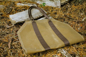 Bolsa de transporte de leña de cuero resistente para chimenea, servicio OEM - Product Image 2