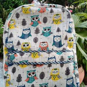 Cotton Quilt Patchwork Design Backpack Indian Laptop <b>Bag</b> Hand Bohemian <b>Hippie</b> School Backpack for Travelling <b>Bag</b> for Women - Product Image 3