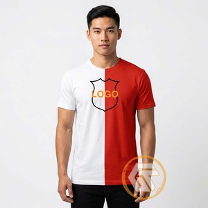 เสื้อยืดฟลีซคอตตอนอัลฟ่า พิมพ์ลายด้วยความร้อนด้านหน้า สำหรับชมรมนักเรียน/นักกีฬา ระบายอากาศได้ดี แห้งเร็ว แขนสั้น ทรงปกติ - Product Image 1