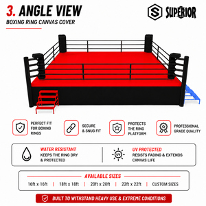 Nouveau revêtement de sol en toile pour ring de boxe, personnalisé, premium, durable et antidérapant, pour salle de sport et boxe, par Superior - Product Image 4