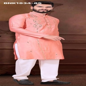 Ocassional wear Viscose with Real Mirror work Readymade Full-Sleeve <b>Kurta</b>-Semi Cotton Payjama At Wholesale Rate - Product Image 1