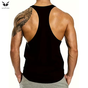 Unique Design Wear High Performance Black Color Good Selling Breathable Ultra-Lightweight Comfortable Fitness <b>Singlets</b> For Adult - Product Image 2