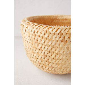 Cesta de Bambú Tejida a Mano, Caja Redonda de Almacenamiento, Accesorios para el Hogar, Organizadores, Juego de Baño Grande, Cesto de Ropa Tejido - Product Image 5
