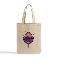 Tas Tote Berbahan Katun Daur Ulang Alami dengan Gusset Bawah Bermotif |   Tas Belanja Ramah Lingkungan yang Dapat Digunakan Kembali |   Hadiah Promosi dengan Logo Kustom