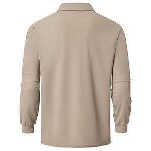 Camisa Polo de Manga Larga para Hombre, 100% Algodón, a Rayas, Casual, con Estampado Personalizado, de Buena Calidad, Nuevo Diseño - Product Image 2