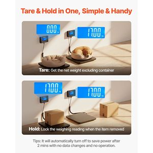 Bilancia Digitale Postale a Doppia Precisione 0.35 Oz/3.5 Oz, Bilancia Commerciale con Funzione Hold/Tare, Display LCD per Bagagli - Product Image 4