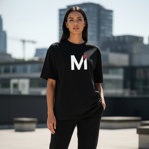 เสื้อยืดทรงบ็อกซี่หรูหราสำหรับผู้ชาย ผ้าคอตตอนหนานุ่ม ทรงหลวมไหล่ตก สไตล์สตรีทแวร์ ปักลายป้ายแบบกำหนดเอง เสื้อโอเวอร์ไซส์เรียบง่าย - Product Image 6