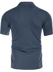 Nouvel ensemble de survêtement décontracté 2 pièces pour homme, idéal pour l'été et l'entraînement, avec polo respirant et short, personnalisable - Product Image 3