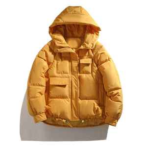 LUXE ATTIRE INDUSTRY Nouvelle Arrivée Veste d'hiver pour homme imperméable rembourrée de duvet avec garniture en fourrure coupe-vent épaisse noire à capuche - Product Image 5