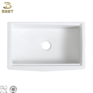 Fregadero de Cocina Individual de Cerámica, Estilo Rústico, 33*21, de Porcelana, Forma Rectangular, con Escurridor, Diseño Moderno, Garantía de 5 Años - Product Image 5