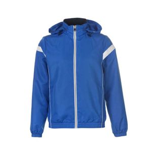 Survêtement Homme Bleu Marine et Rouge, Blocs de Couleurs, Fermeture Éclair Intégrale, Col Montant, Style Sportif, Respirant, en Polyester, Idéal pour l'Automne - Product Image 6