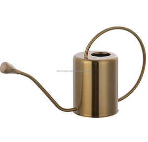Arrosoir en fer doré à long bec, finition galvanisée, écologique, capacité de 1,5 L pour l'entretien des plantes en intérieur/extérieur - Product Image 1