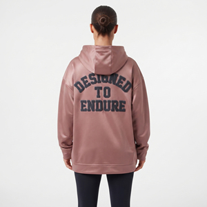 Sudadera con capucha extragrande para mujer, 100% poliéster, con letras bordadas en chenilla, con cremallera, hombros caídos, estilo deportivo - Product Image 2