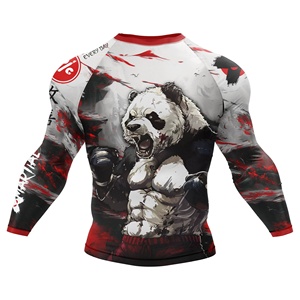 <b>Men's</b> BJJ Rash Guard-Lightweight Breathable <b>Compression</b> Top with Anti-Bacterial and UV Protection <b>for</b> Training - Product Image 1