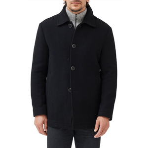 Manteau court pour homme style britannique, simple boutonnage, décontracté, pour le quotidien, mode automne-hiver - Product Image 1