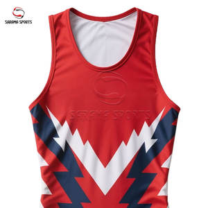 Singlet de Lucha Libre para Adultos, Corte Atlético Profesional, con Logotipo del Equipo Personalizado Sublimado - Product Image 5