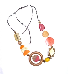Collier en résine acrylique, collier empilable en résine et bois, accessoires de mode en cristal pour femmes et filles par Blatant Exports - Product Image 5