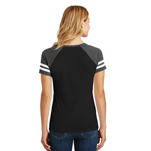 T-shirt décontracté blanc pour femme à col en V profond, 100 % coton biologique de luxe tricoté, écologique, service OEM 2026 - Product Image 6