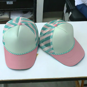 Gorra Trucker Personalizada al por Mayor de 6 Paneles, 100% Algodón, Malla Transpirable, Impermeable, con Parche, Cierre a Presión, para Exteriores - Product Image 6