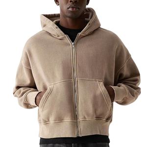 Sudadera con Capucha Oversize de Algodón 100% para Hombre, Estilo Urbano, Hombros Caídos, Personalizable, Básica - Product Image 1