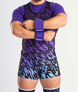 Bandes de maintien réglables pour poignets, équipement de soutien pour la musculation en salle de sport, avec compression élastique et système de fermeture sécurisé à crochets et boucles. - Product Image 1