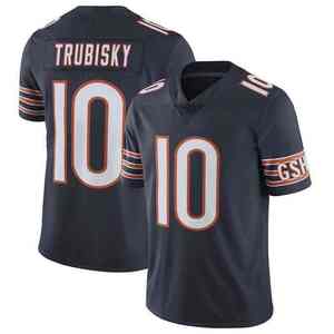 Camiseta de Fútbol Americano con Cuello en V para Hombre de los Chicago Bears, Tejido Tackle Twill Cosido, Absorbente de Humedad, Corte Regular, Manga Corta, 100% Poliéster - Product Image 5