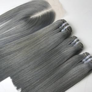 Bon marché, lot de couleur brune super doublement étirée, cheveux humains vierges du fournisseur de cheveux vietnamiens - Product Image 2