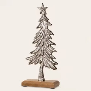 Modern Metal <b>Christmas</b> <b>Tree</b> Decor with Star Topper Small Tabletop Indoor Holiday Centerpiece - Product Image 5