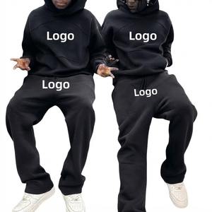 Custom Heavyweight <b>Fleece</b> Hoodie Tracksuit Men <b>Women</b> Oversized Pullover Hoodie <b>Jogger</b> Sweatpants Set OEM Manufacturer - Product Image 3